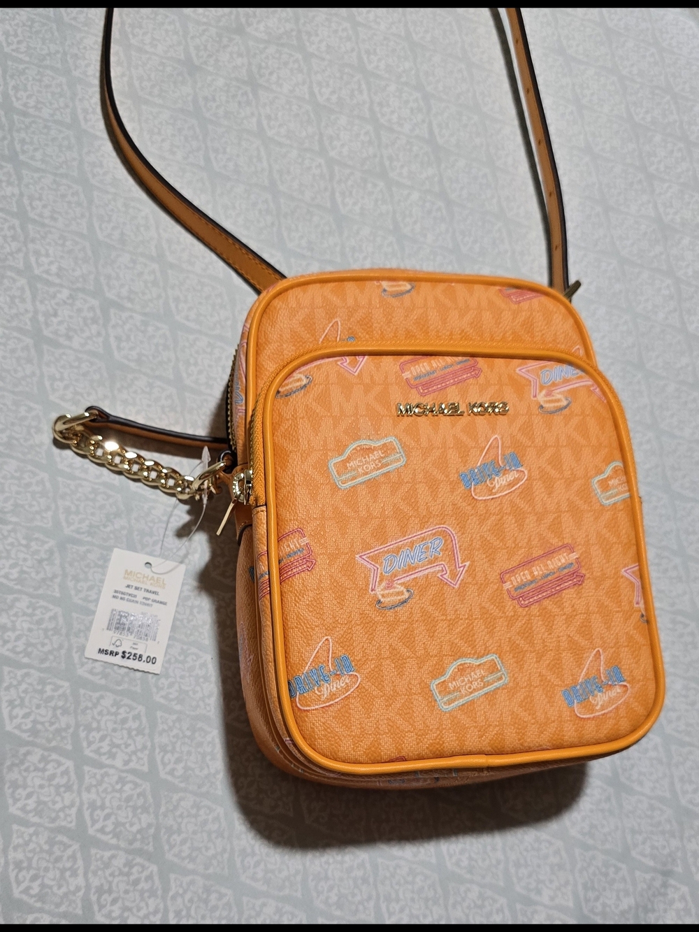 Michael Kors Jet Set Travel Medium Logo Crossbody Bag